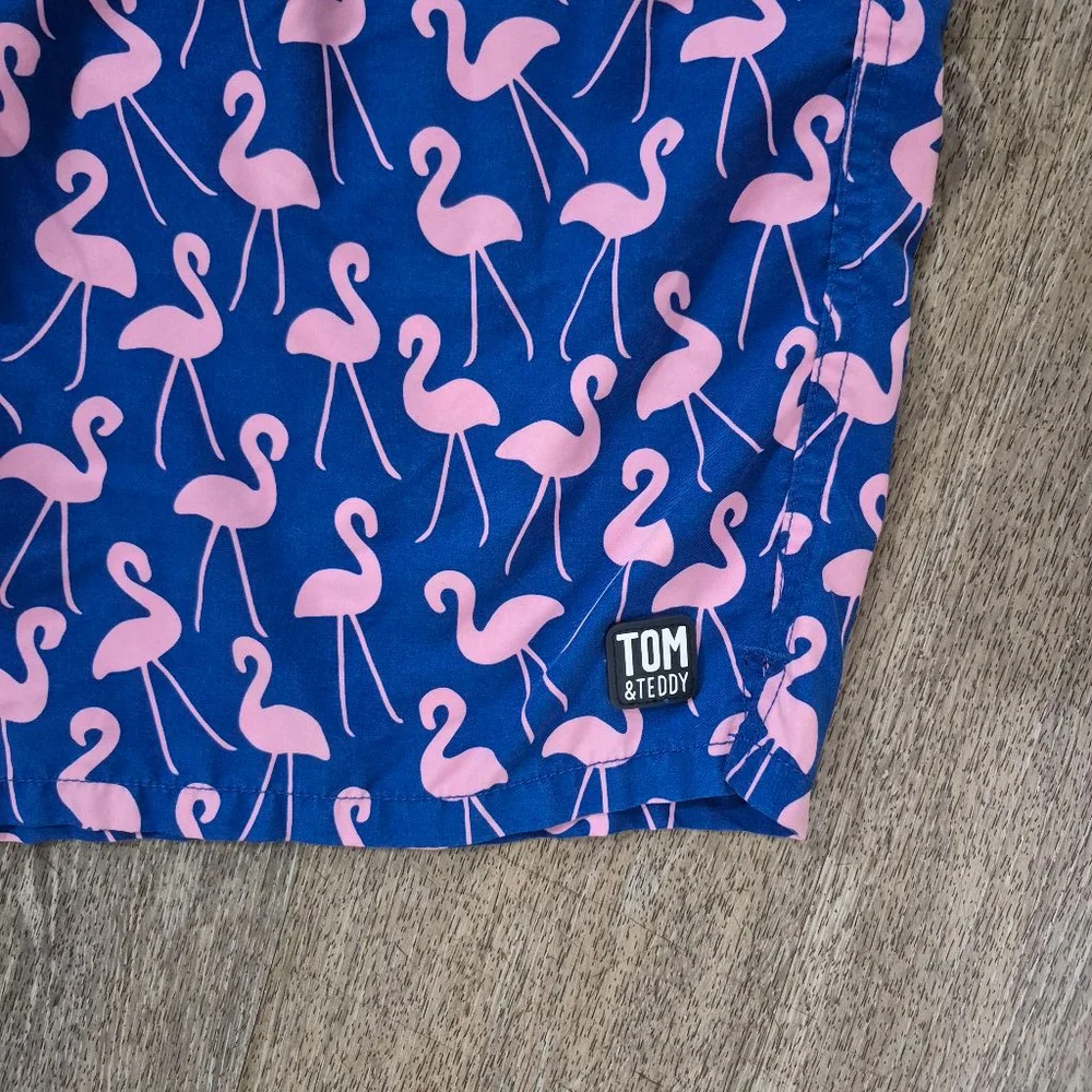 Tom & Teddy‎ Swim Trunks, Size L, Blue Pink